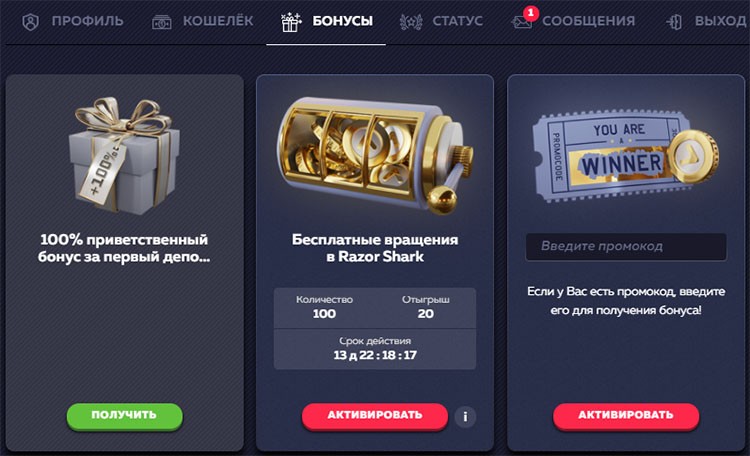 Система бонусов Бонусы для игроков